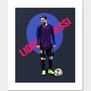 Lionell messi wpap art design Posters and Art